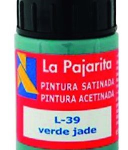 PINTURA BASE DE LATEX COLOR VERDE JADE. BOTE DE 35ML LA PAJARITA.