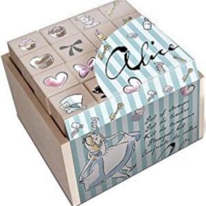 SELLOS ALICIA CON TAMPON DE 16 UNIDADES