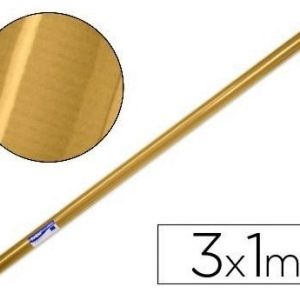 PAPEL DE EMBALAJE DE 3 MTR. COLOR ORO/PLATA SURTIDO