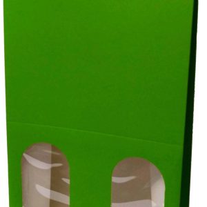 BOLSA DE REGALO PARA BOTELLAS DE VINO CON VENTANA 2 BOTELLAS