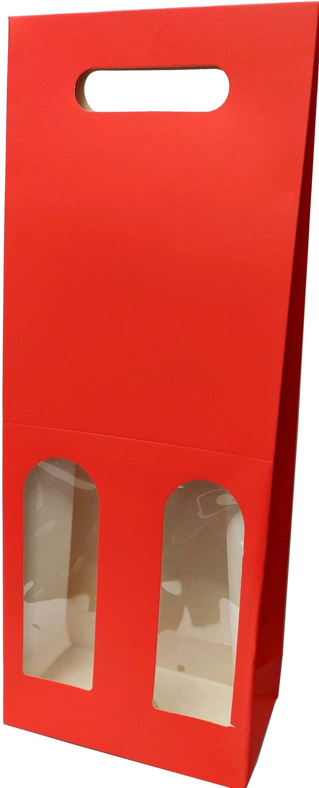 BOLSA DE REGALO PARA BOTELLAS DE VINO CON VENTANA 2 BOTELLAS - Imagen 5