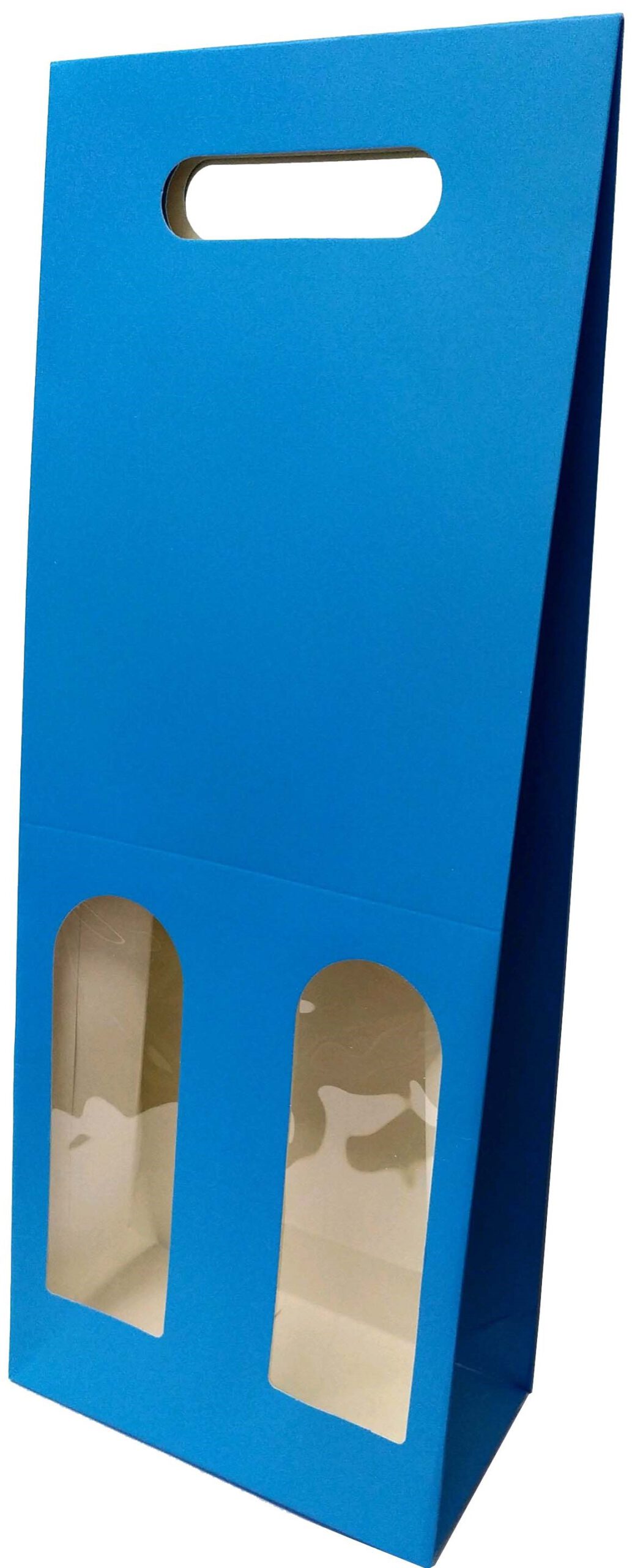 BOLSA DE REGALO PARA BOTELLAS DE VINO CON VENTANA 2 BOTELLAS - Imagen 7