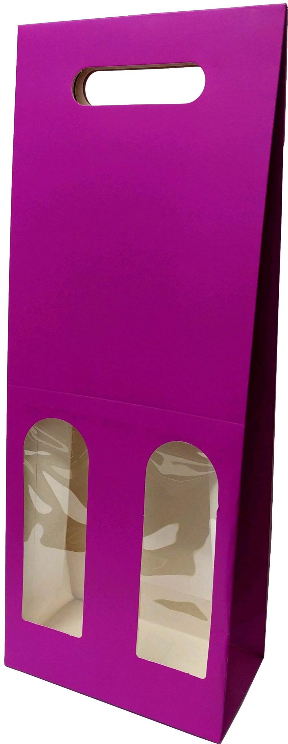 BOLSA DE REGALO PARA BOTELLAS DE VINO CON VENTANA 2 BOTELLAS - Imagen 8