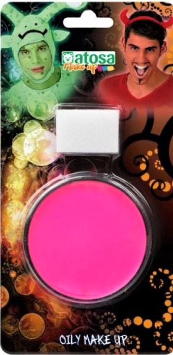 MAQUILLAJE DE CERA FUCSIA CON ESPONJA - Imagen 3