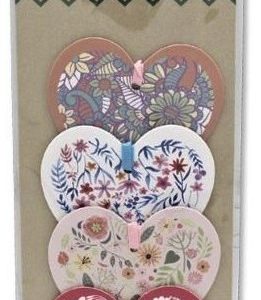 ETIQUETAS COLGANTE DE CORAZONES EN BLISTER DE 4 UNIDADES. 325305