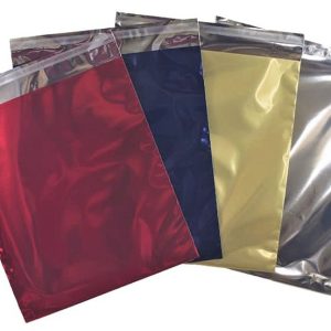 SOBRE DE PAPEL METAL DE 25X40CM CON SOLAPA ADHESIVA