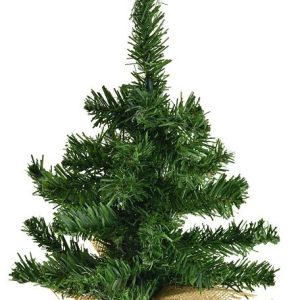 ARBOL VERDE DE NAVIDAD DE 35CM SOPORTE ESPARTO