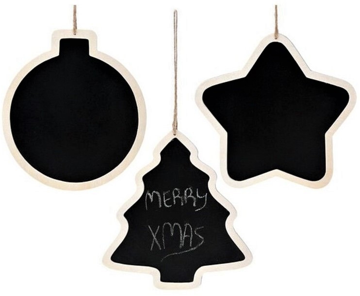 ADORNO NAVIDEÑO DE PIZARRA CON FORMAS SURTIDAS. 48422 ATOSA - Imagen 2