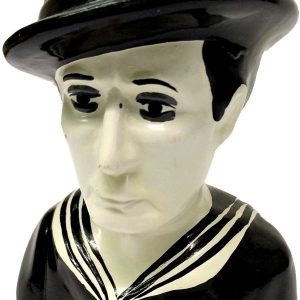 FIGURA BUSTO DE BUSTER KEATON. DE CERAMICA