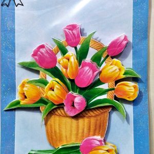 TARJETA DE FELICITACION DE 4º A5 CON SOBRE Y CON RELIVE EN LA PORTADA.