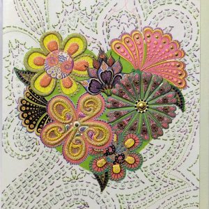 TARJETA DE FELICITACION CON SOBRE VINTAGE.