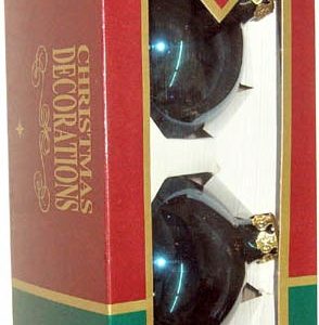 BOLA DE NAVIDAD DE 60MM. AZUL. EN BLISTER DE 2UU.