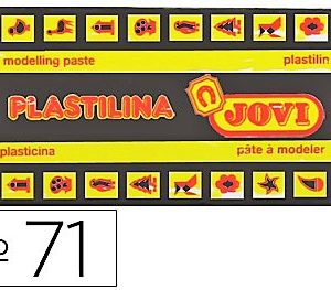 PLASTILINA DEL Nº 71 COLOR NEGRO TAMAÑO MEDIANO 71/15.
