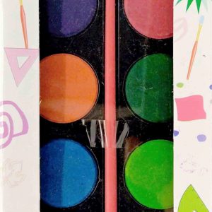 ACUARELA PARA PINTURA EN ESTUCHE DE 12 COLORES Y PINCEL. DE FAMING