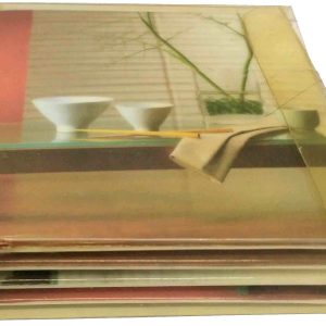 POSAVASOS PAQUETE DE 4 UNIDADES DE 9X9CM. DE PLASTICO. 11480 COLOR BABY.