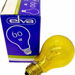 BOMBILLA DE 220V Y 60W ROSCA E27. REPELE INSECTOS.