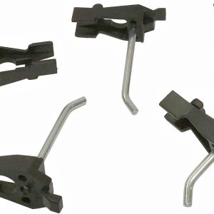 CLIP PARA PANEL CUADRADO DE PLASTICO Y METAL. E BLISTER DE 5 UNIDADES. (3 DE 30MM. Y 2 DE 60MM). RAACO CLIP 1. PRECIO POR BLISTER.