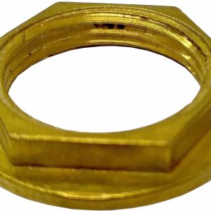 TUERCA CORREDERA DE LATON DE 3/4 CON VALONA FINA CON BASE PLANA.