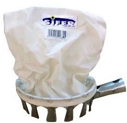 RECOGEDOR DE FRUTOS DE HIERRO Y MANGA DE TELA DE 14CM. G228. DE SIFER
