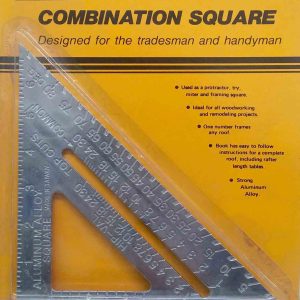 ESCUADRA CARTABON DE 20X25 DE ALUMINIO. PARA CARPINTERO