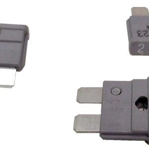 FUSIBLE PARA COCHE DE 2A Y 2 PATILLAS PLANAS. COLOR GRIS.
