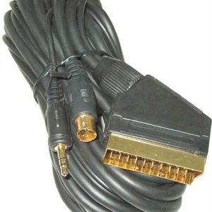 CABLE DE CONEXION PC A TV/VIDEO MINI DIN4P+JACK+EUR. ELECTRO DH. 37.061/5.
