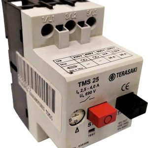 INTERRUPTOR GUARDAMOTORES TMS 25 – 2.5 – 4.0A. 690V. TERASAKI 035/006.