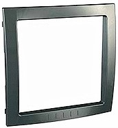 MARCO EMBELLECEDOR MARCA UNICA FINO COLOR GRIS GRAFITO. U4.000.62.