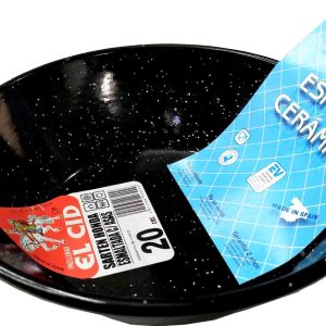 SARTEN DE PORCELANA ESMALTADA DE 2 ASAS DE 20CM. HONDA.