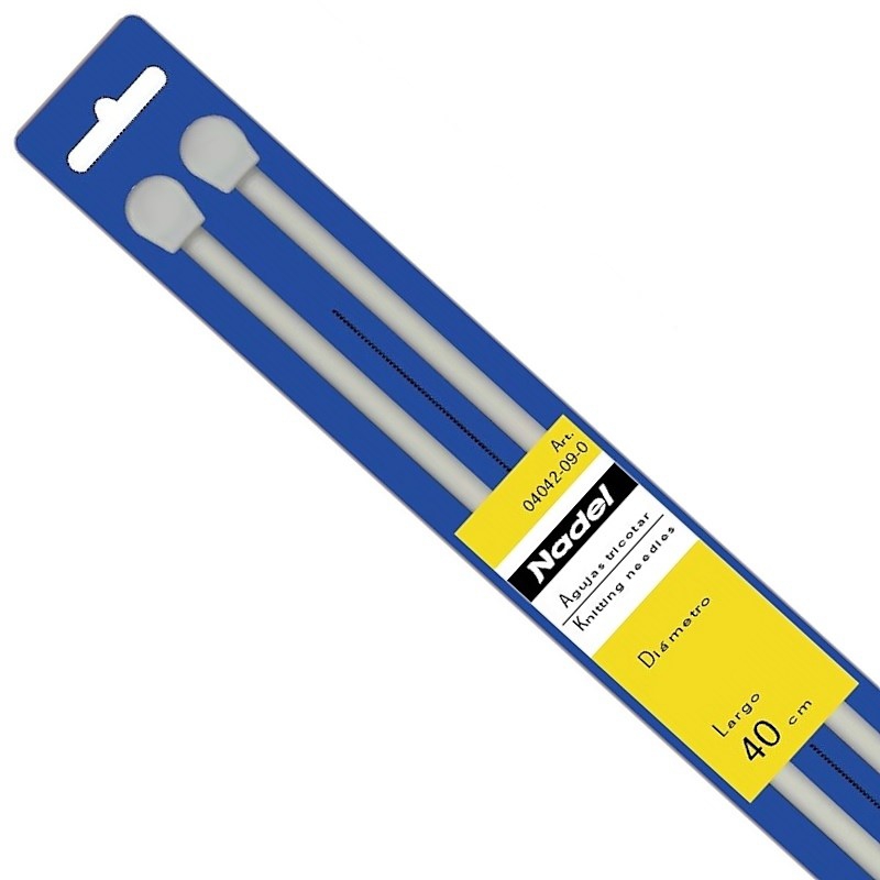 AGUJA PARA TRICOTAR Nº6.5. 40CM LARGO 6.50MM DIAMETRO. NADEL