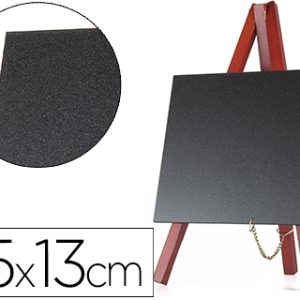 PIZARRA CABALLETE NEGRA PIE MADERA PZ06