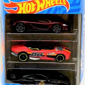 COCHE HOT WHEELS EN PACK DE 3 UNIDADES. K5904 MATTEL.