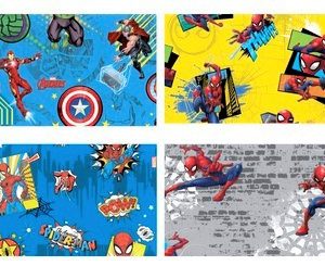 ROLLO DE PAPEL DE REGALO DE AVENGERS VENGADORES SURTIDOS. MEDIDDAS 70X200CM.
