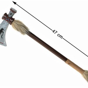 HACHA DE PLASTICO PARA DISFRAZ DE INDIO, ESQUIMAL O TRIBU AFRICANA DE 45CM. 8486 ATOSA