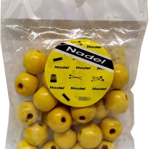 ABALORIOS DE MADERA DE 1.5MM DE COLORES SURTIDOS. PRECIO POR BLISTER.