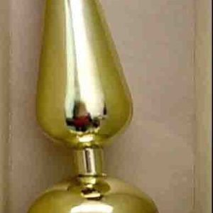 ADORNO NAVIDEÑO DE TERMINAL DEL ARBOL DE 27CM. COLORES EN PLATA O EN ORO.