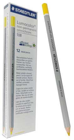 LAPIZ GRASO CERA AMARILLO 108-1 OMNICHROM STAEDTLER. PRECIO POR UNIDAD DE LAPIZ. - Imagen 2