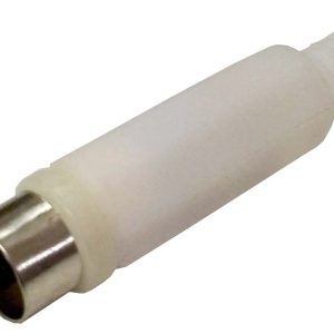 CONECTOR AEREO PARA AUDIO O VIDEO RCA MACHO COLOR BLANCO.