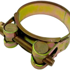 ABRAZADERA SUPER ANCHA DE 68X73MM. METALICA COLOR DORADA.