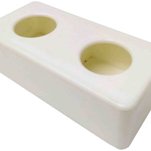 COMEDERO PARA PAJAROS DE 2 HUECOS DE INTERIOR PARA SUELO.