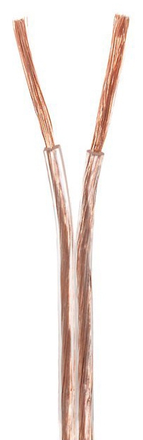 CABLE PARALELO LIBRE DE OXIGENO DE 2x4mm POLARIZADO TRANSPARENTE. PRECIO POR METRO.