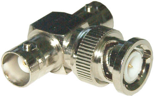 CONECTOR EN T BNC DE 1 MACHO A 2 BNC HEMBRAS METALICO - Imagen 2