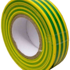 CINTA AISLANTE TIERRA 19X0.15MM. x 20MTS. AUTOEXTINGUIBLE.