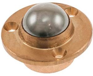 ROLDANA PLATO DE LATON DE 30MM. RODAMIENTO METALICO