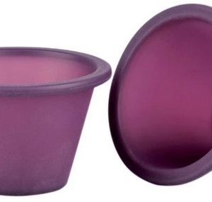 PACK DE 4 FLANEROS DE SILICONA VIOLETT TAMAÑO Ø 8cm x 6 cm.