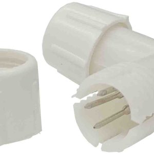 CONECTOR EN ELE L DE 3 PIN PARA TUBOS DE LED Y TUBOS DE LUZ LED NAVIDEÑOS.