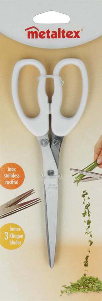 TIJERA DE COCINA PARA VERDURAS DE 18CM INOXIDABLE DE METALTEX