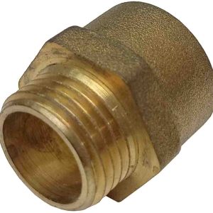 ENTRONQUE DE MACHO 1/2″ X 22MM. HEMBRA ROSCA-SOLDAR. DORADO DE LATON