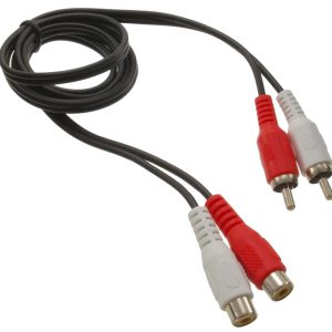 CABLE DE CONEXION DE AUDIO DE 2 MACHO X 2 HEMBRA RCA LONGITUD DEL CABLE 2.5 MTR. MARCA EDC 22.0060.