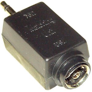 ADAPTADOR DE CLAVIJA DE AUDIO JAKC 3.5 MACHO MONO A CLAVIJA ANTENA TV HEMBRA DE 75 OHMIOS